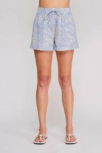 Blue Bell Embroidered Shorts