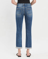 High Rise & High Standards  DOUBLE Cuffed Boyfriend Jean