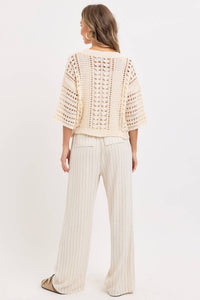 Resort Ready Striped Linen Pant