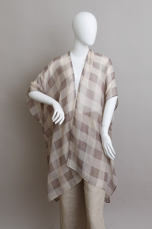 Pretty In Plaid Kimono