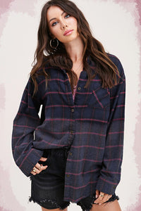 Good Vibes Flannel Shirt