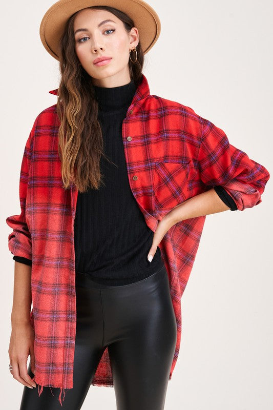 Good Vibes Flannel Shirt