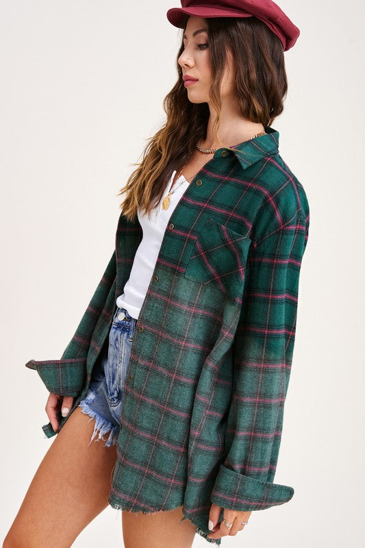 Good Vibes Flannel Shirt
