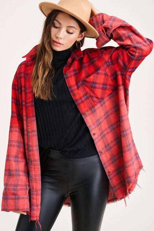 Good Vibes Flannel Shirt