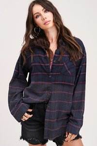 Good Vibes Flannel Shirt
