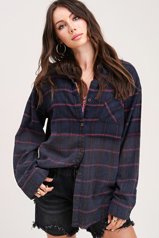Good Vibes Flannel Shirt