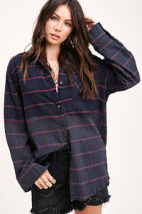 Good Vibes Flannel Shirt