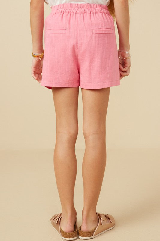 Thee Little Cherokee Linen Short