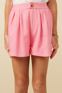Thee Little Cherokee Linen Short