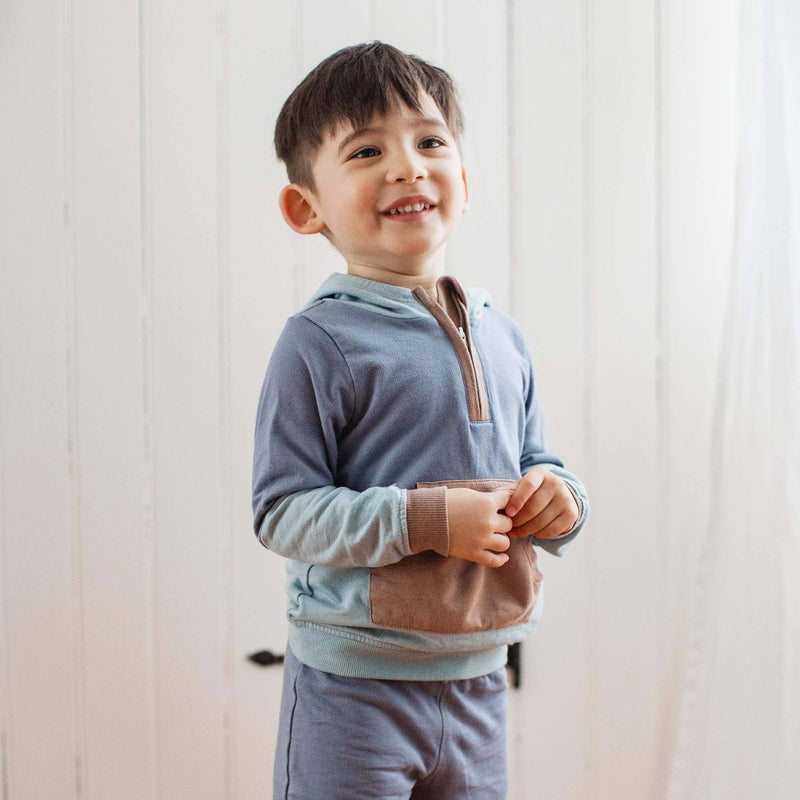 Boys Color Blocked Toddler Sweatshirt Set