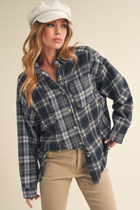 Hint Of Mint Flannel Shirt