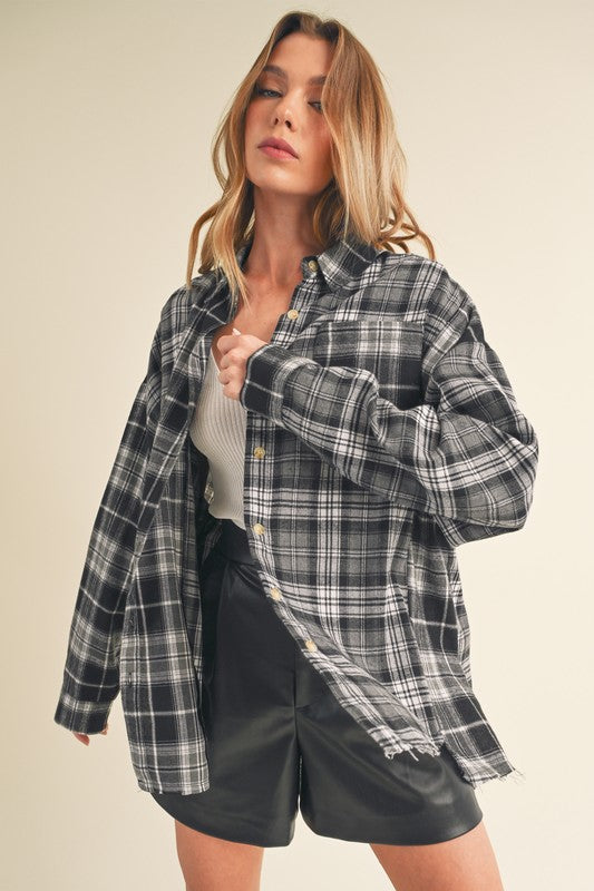 Hint Of Mint Flannel Shirt