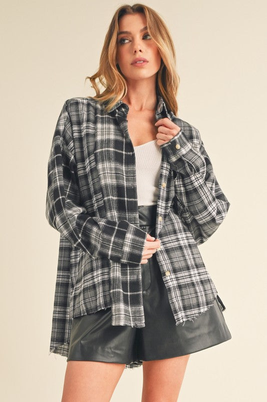 Hint Of Mint Flannel Shirt