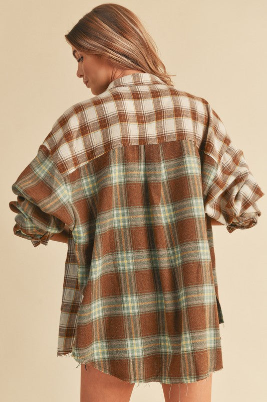 Hint Of Mint Flannel Shirt