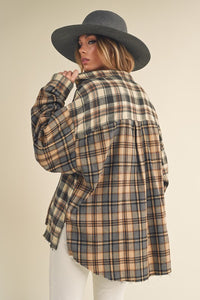 Hint Of Mint Flannel Shirt