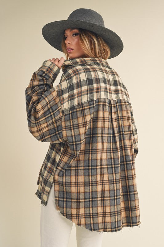 Hint Of Mint Flannel Shirt