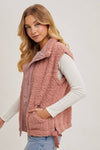 Blush Babe Fleece Sherpa Vest