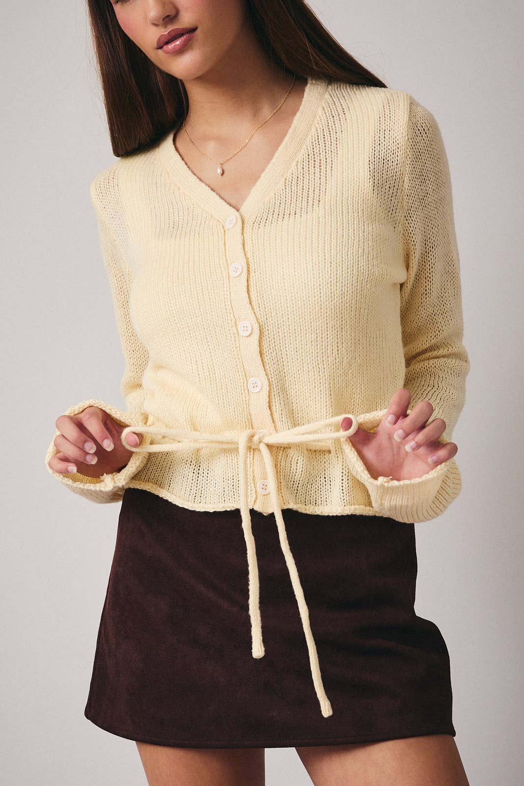 Sunny Days Tie Cardigan