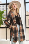 So Thankful Long Button Down Flannel Shacket