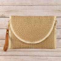 Gypsy Soul Straw Clutch