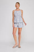 Blue Bell Embroidered Shorts