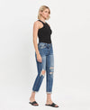 High Rise & High Standards  DOUBLE Cuffed Boyfriend Jean