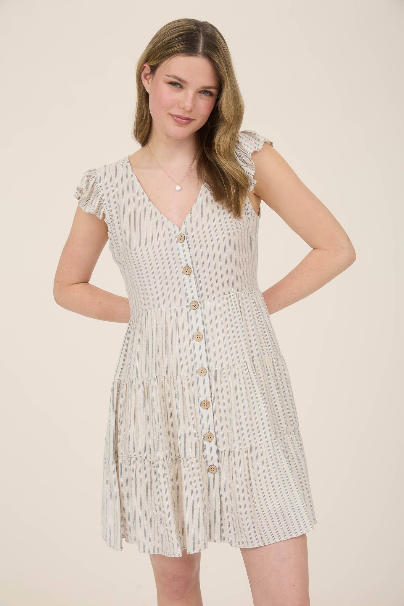 Sandy Shore Button Dress