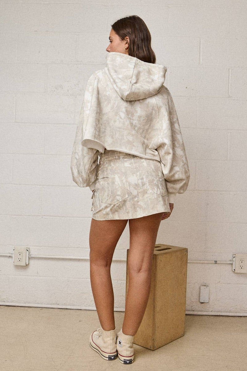 Camo Cropped Hoodie