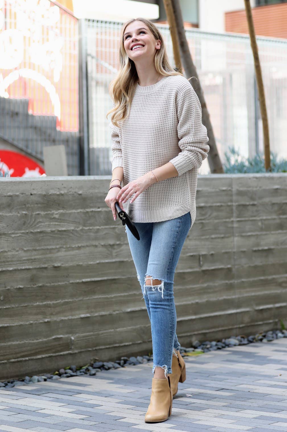Warm Waffle Knit Sweater