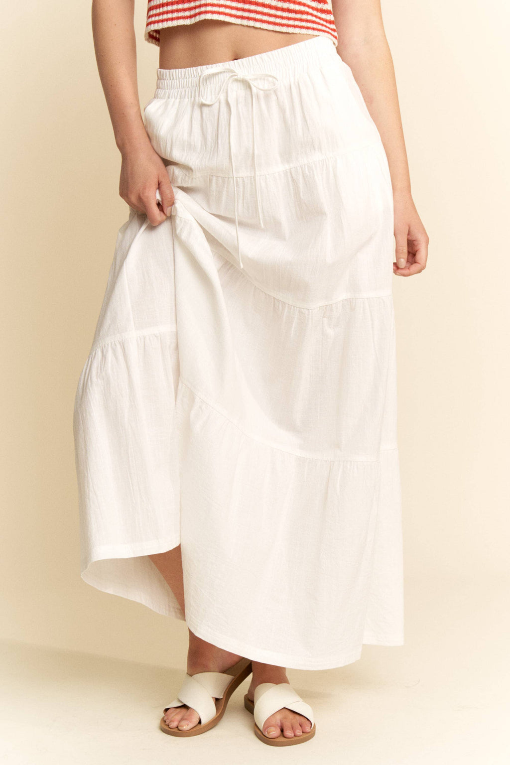 The White Sands Linen Maxi Skirt