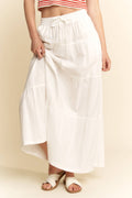 The White Sands Linen Maxi Skirt