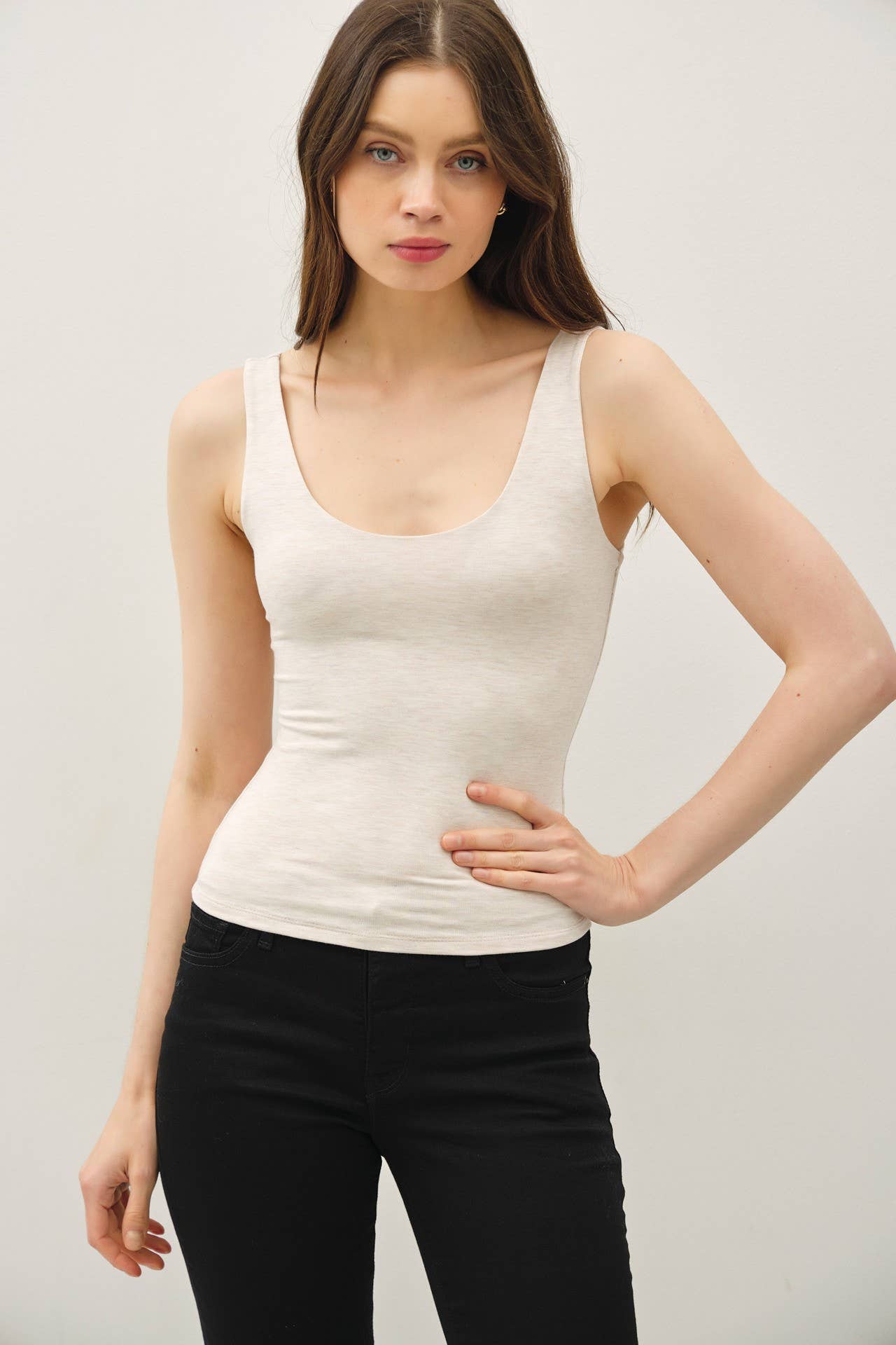 Basic Scoop Neck Tank Top