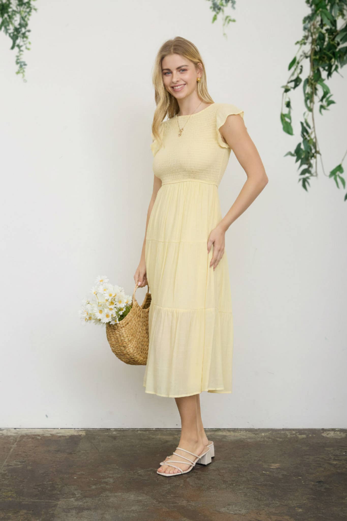 Walking On Sunshine Midi Dress
