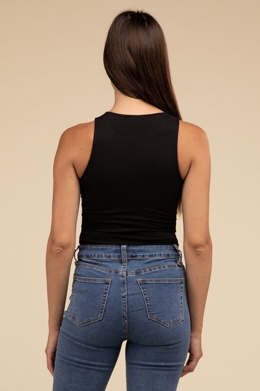 High Hopes Sleeveless Padded Bodysuit