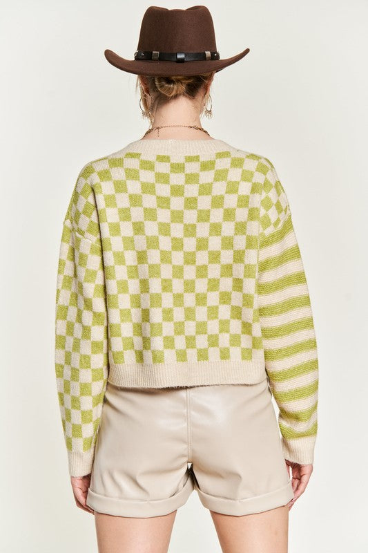 The Trend Pattern Sweater Cardigan