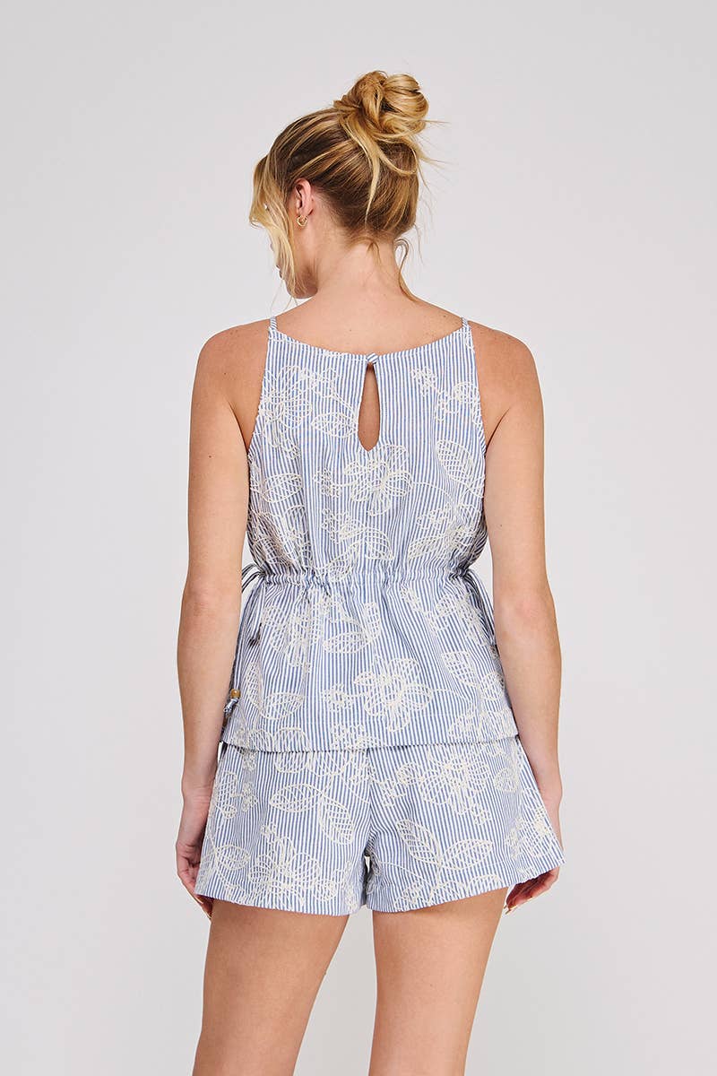 Blue Bell Embroidered Tank