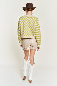 The Trend Pattern Sweater Cardigan
