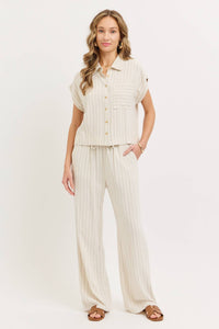 Resort Ready Striped Linen Pant