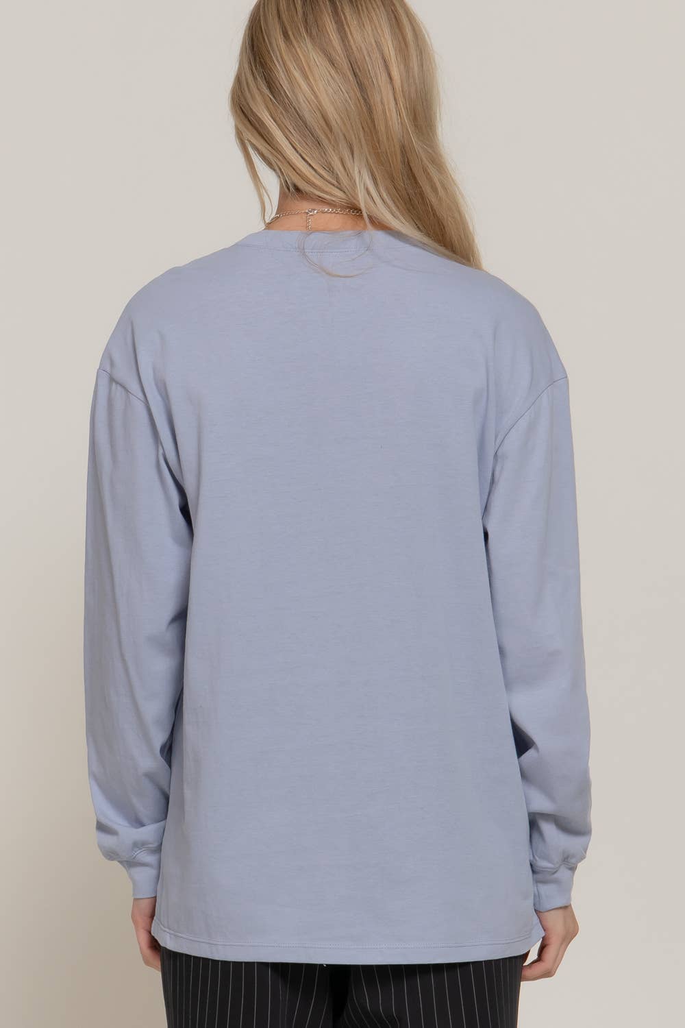 Long Sleeve Round Neck Cotton