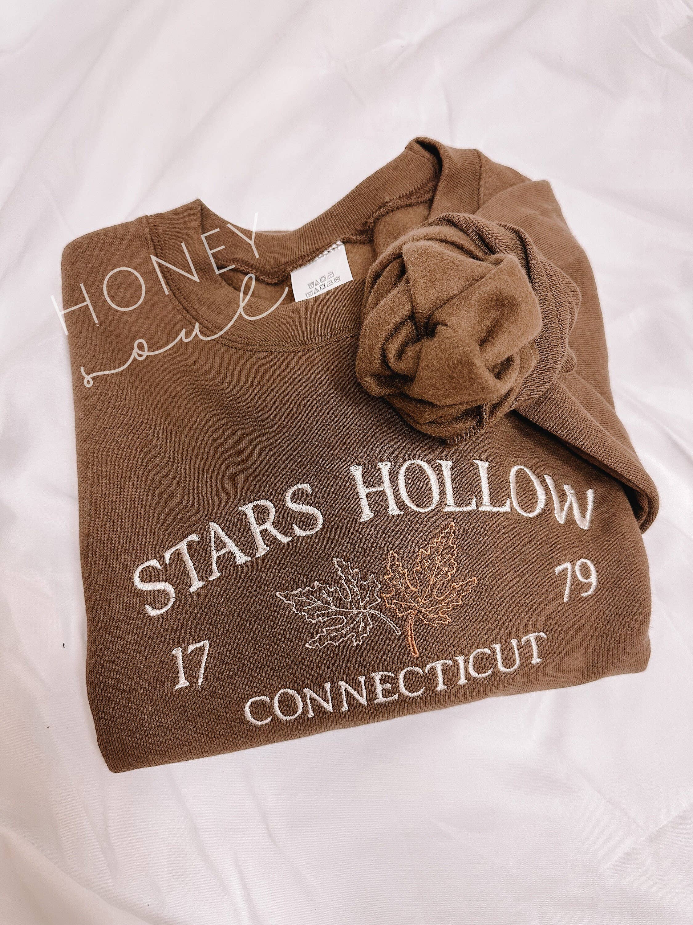 Embroidered Stars Hollow Sweatshirt