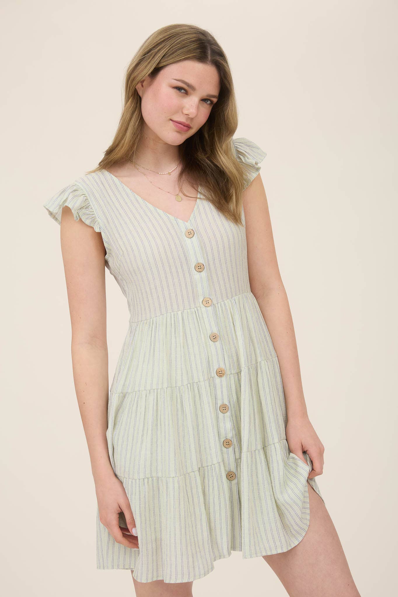 Sandy Shore Button Dress
