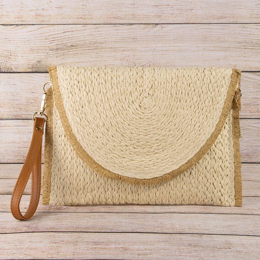 Gypsy Soul Straw Clutch