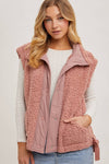 Blush Babe Fleece Sherpa Vest