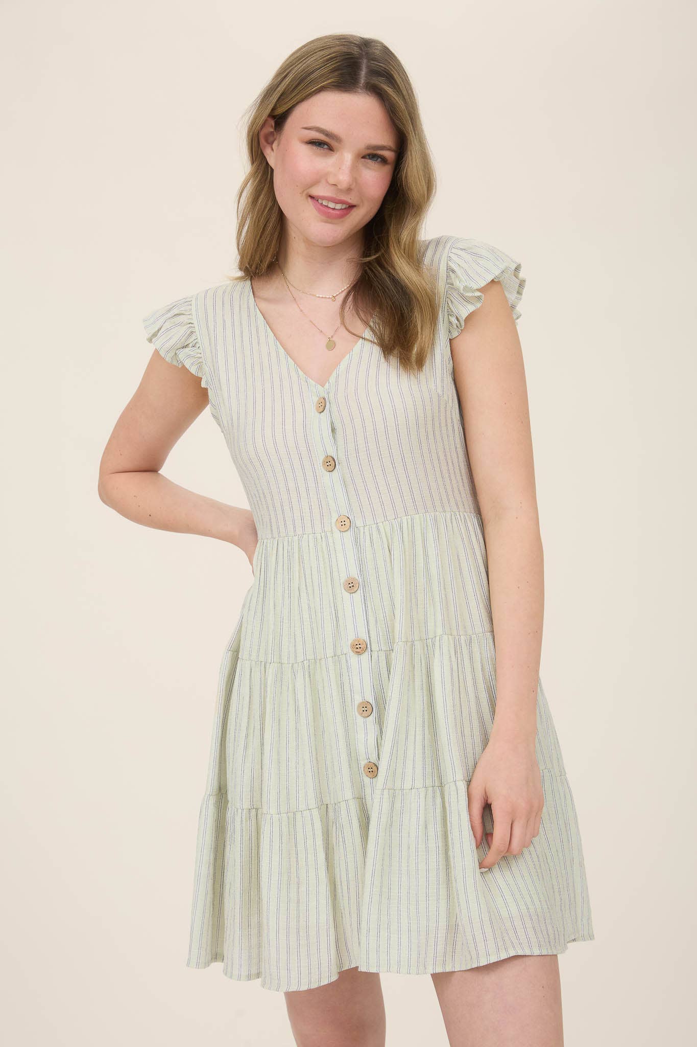 Sandy Shore Button Dress