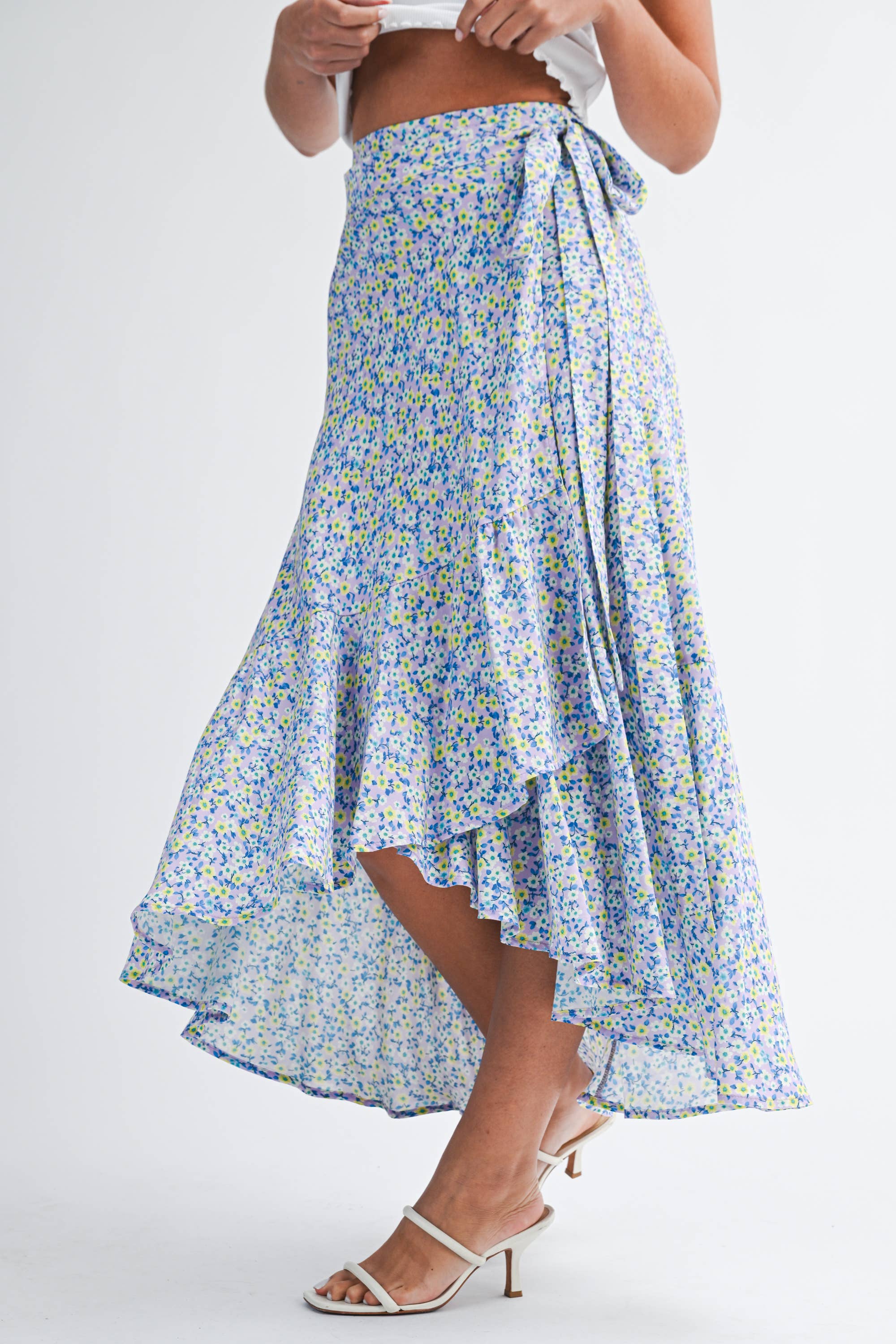 The Easy Bloom Midi Wrap Skirt