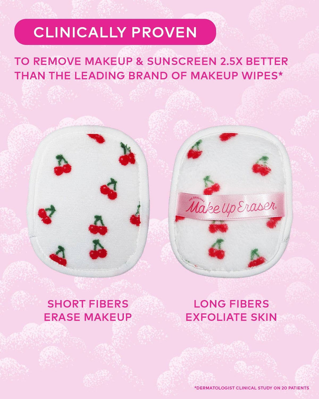 Makeup Eraser Cherry Crush 7-Day Set & Makeup Bag Gift Set