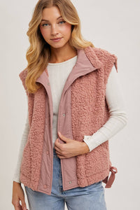Blush Babe Fleece Sherpa Vest