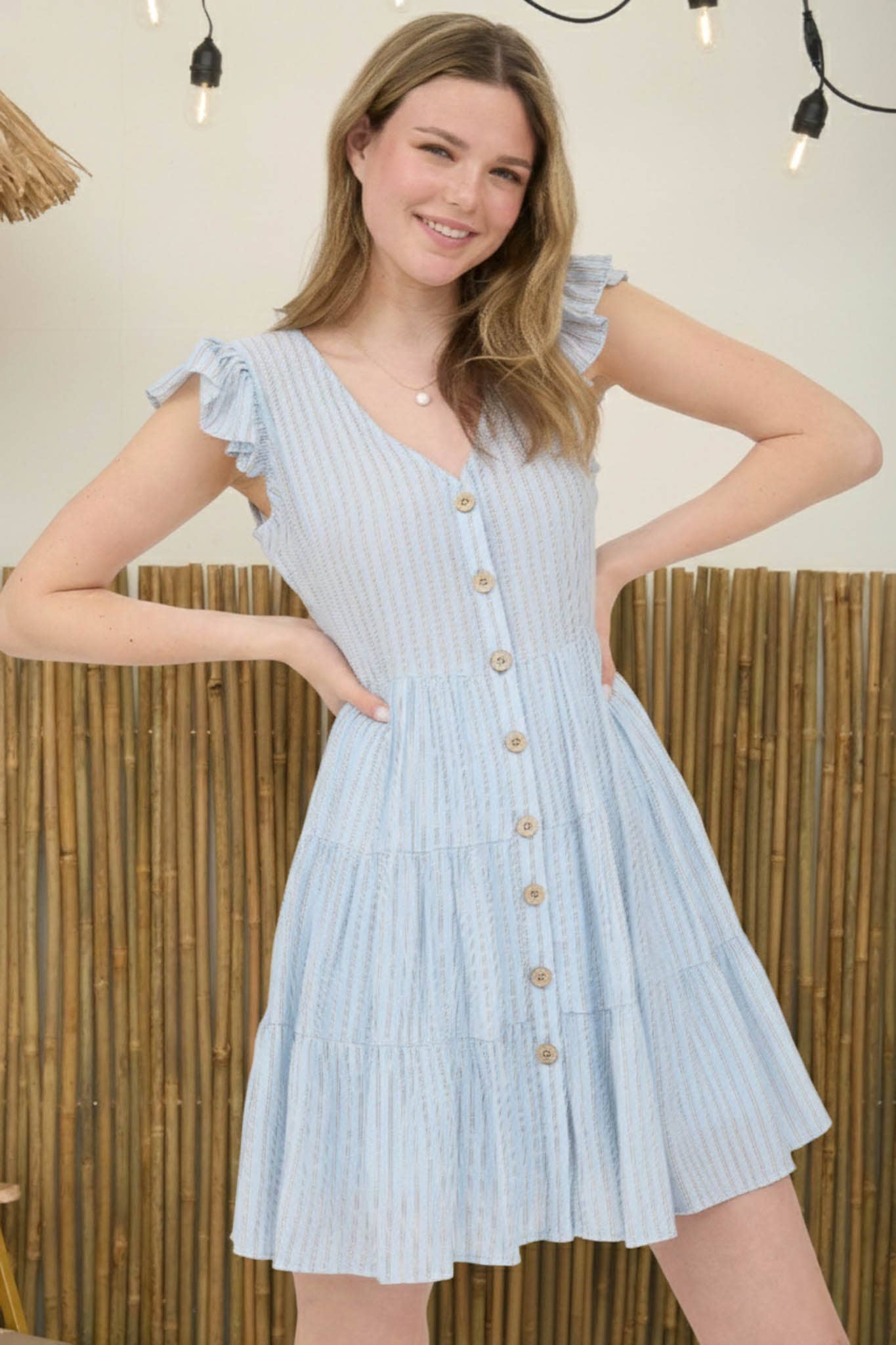 Sandy Shore Button Dress