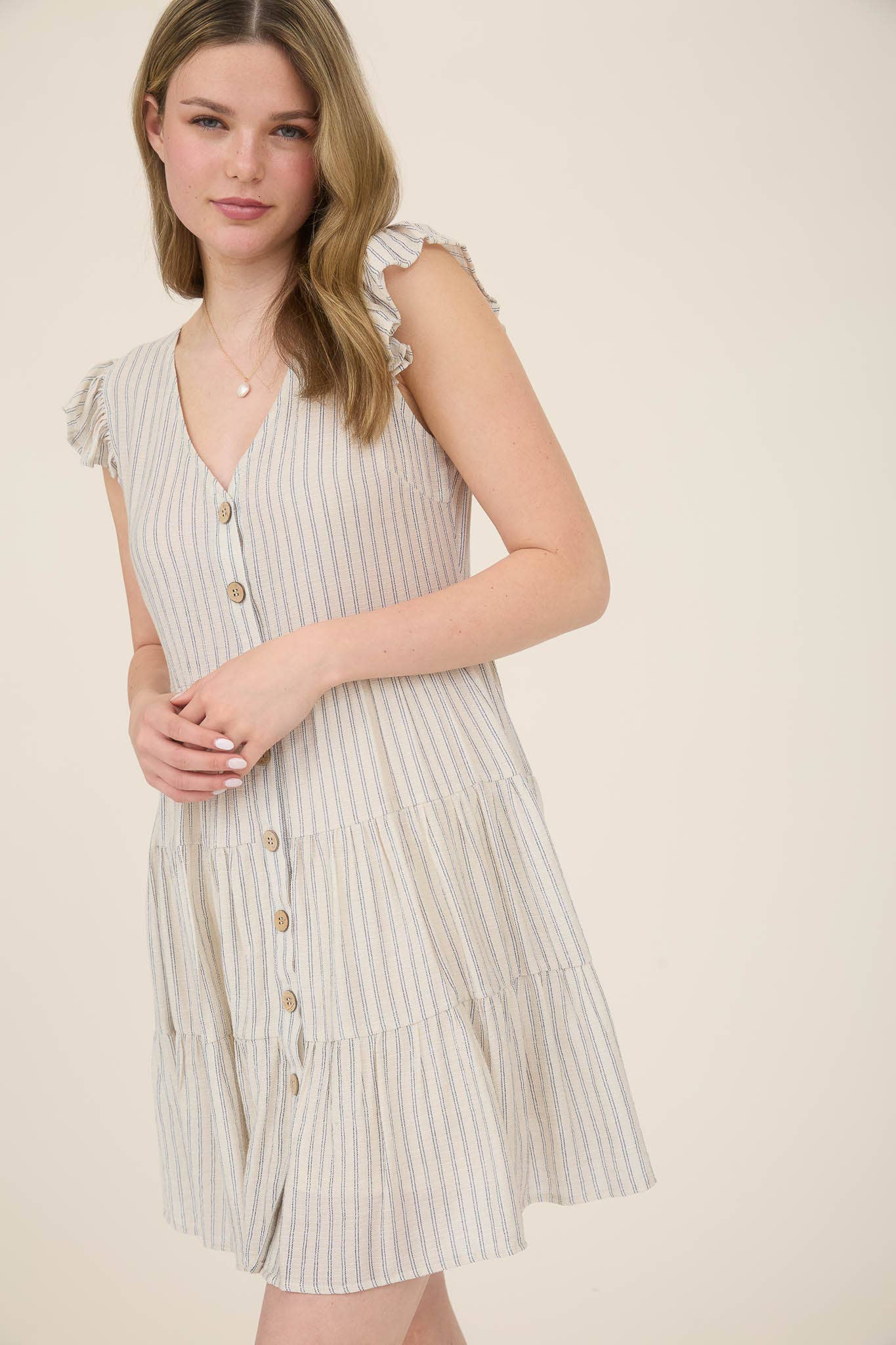 Sandy Shore Button Dress