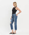 High Rise & High Standards  DOUBLE Cuffed Boyfriend Jean